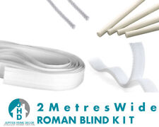 ROMAN BLIND KIT 2 METRES - 4 X 2 (4MM), 4 x Tape, 2 x 2 hook & hoop, 10m string