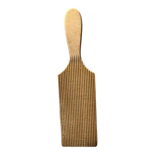 Antique grooved wood butter - antique,