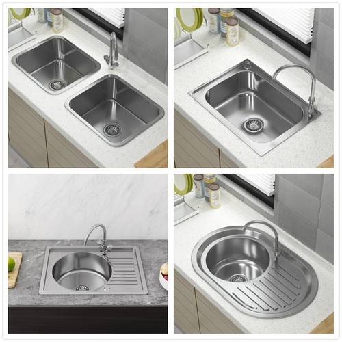 Stainless steel kitchen sink - kitchen,