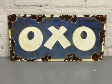 Large Vintage OXO Enamel Shop Sign