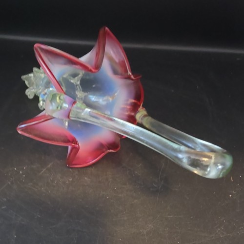 Antique cranberry and clear - cranberry,