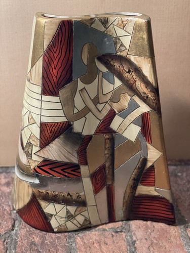 Massive painted and engraved - painted,