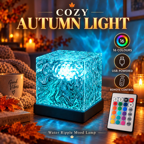 Rgb water ripple night light - rgb,