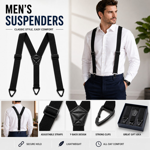 Heavy duty elastic suspenders - duty,