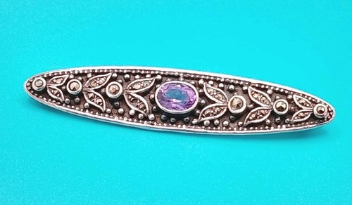 Antique deco sterling - sterling, amethyst