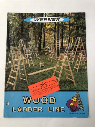 Vtg 1989 werner wood ladder - 1989,