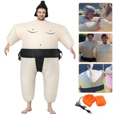 Halloween Inflatable Sumo Wrestler Costume Adult Sumo Suit Blow Up Sumo Costume