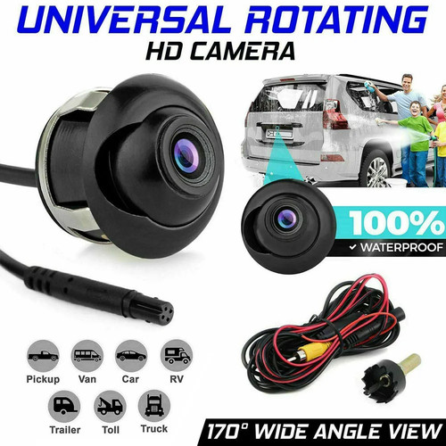 Rotating car rear view - rotating,