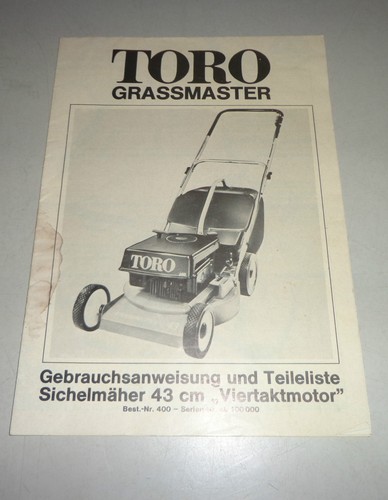 User manual and parts catalog