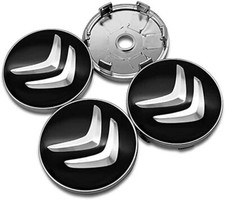 4x Citroen Car Wheel Centre Cap Hub Center Caps 60mm 6.0cm Black / Silver UK