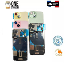 Complete Compatible Chassis Rear Window For iPhone 15 High Quality Logo