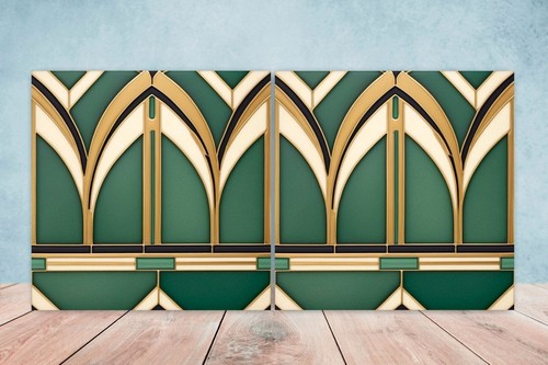 Art deco design ceramic tiles - design,