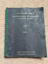 De Havilland Comet 4 Maintenance Engineers Lecture Notes Phase 1