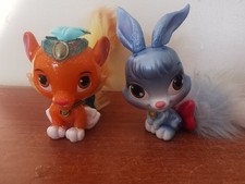 2 Disney Princess Palace Pets Furry Tail Cindirella Bunny Jasmine's Tiger Sultan