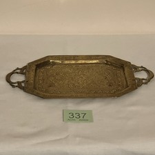 Vintage Brass Serving Tray