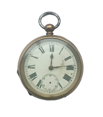 Antique brass gents key wind - antique,