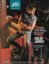 Colin James 1991 Peavey Bandit guitar amp 1991 advertisement ad print