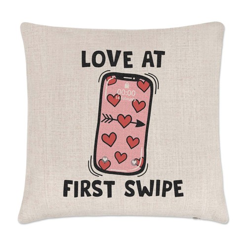 Love first swipe - swipe, cushion