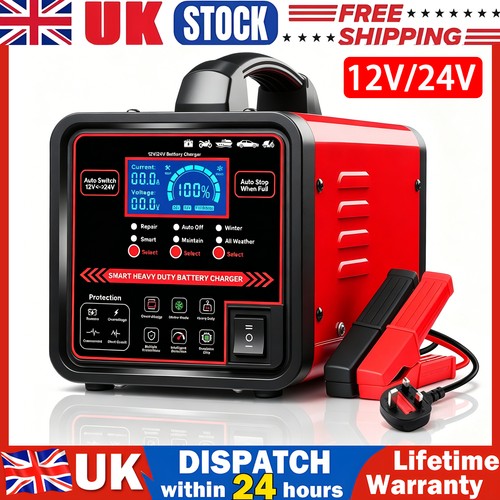 Heavy duty battery charger 15a - heavy,