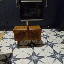  Mid Century Wooden   Folding