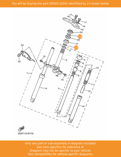 Yamaha ball 93505 32042 oem - yamaha, ball,