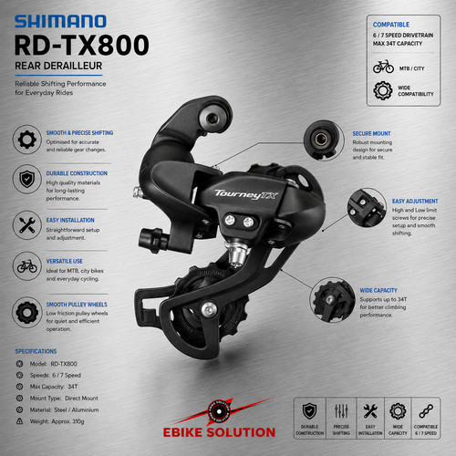 Shimano tourney tx800 8 - , /