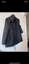Primark Black Parka Rain Coat Size Xtra Small