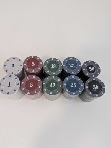 Job lot 200 numbered poker - job,