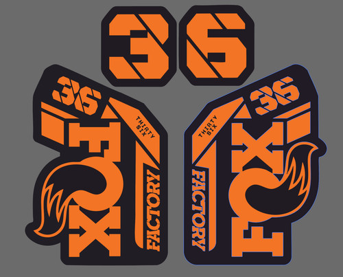 Fox fork stickers 2021 - fox,