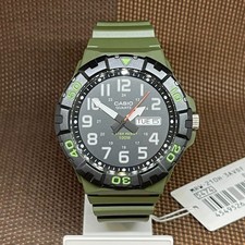 Casio MRW-210H-3A Army Military Green Resin Analog Quartz Youth Teen Sport Watch