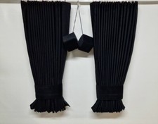 BLACK Dutch Style Premium Quality BLACKOUT Curtains SCANIA DAF VOLVO MERC MAN