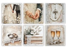 Wedding beige card toppers for