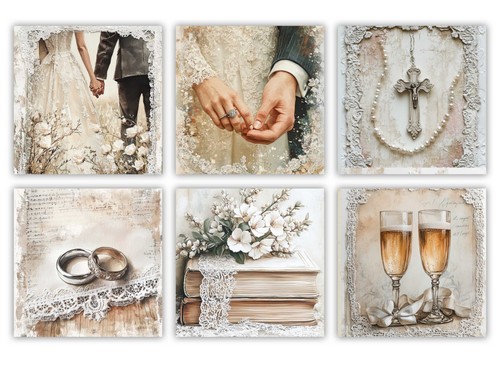 Wedding beige card toppers - , for