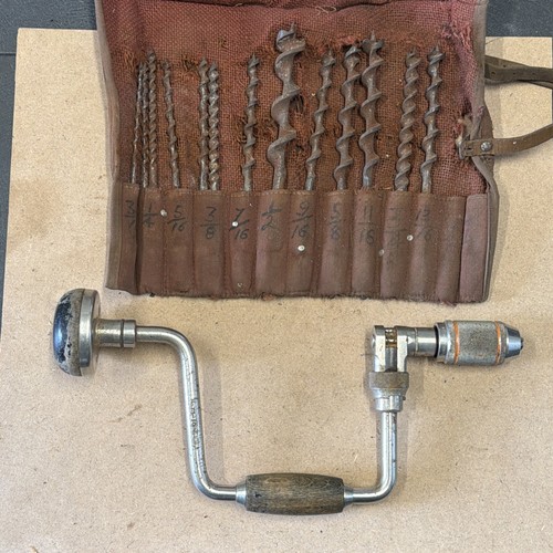 Vintage stanley drill brace - stanley,