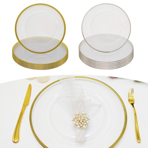 Premium charger plates clear - premium,