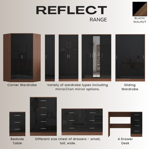 Reflect high gloss bedroom - high,