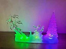 Christmas acrylic santa led - christmas,