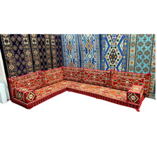 Six seater corner floor sofa