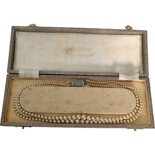 Pompadour pearls double strand - pompadour,