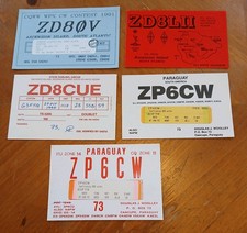 5 x Vintage QSL Radio comms