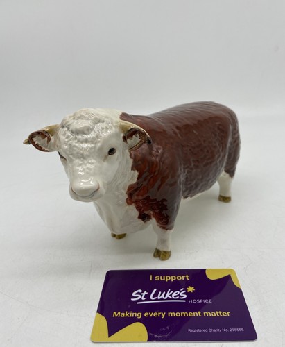 Vintage beswick hereford bull - hereford,