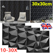 30Pcs 3D Wall Panels Diamond