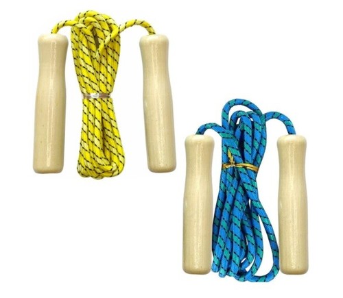 Wooden skipping rope exercise - skipping,