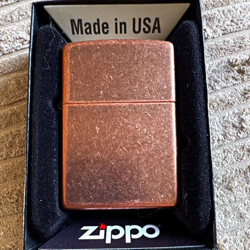 Bnib zippo plain antique - bnib,