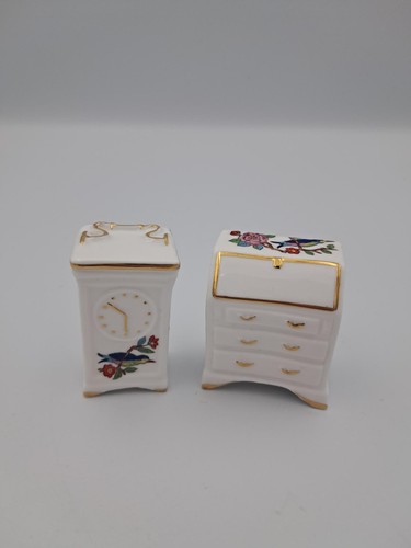 Aynsley miniature clock and - aynsley,
