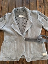 Odd Molly Gray Knit Cardigan
