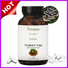 Tail Mushroom Capsules Organic Extract, Digestive Health, Antioxidants