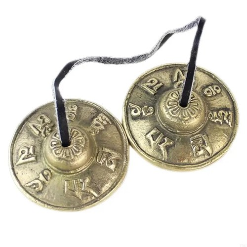Tibetan tingsha cymbals - tingsha, 2pcs