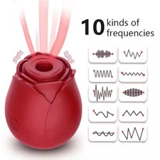 Rose sex toy vibrator suction