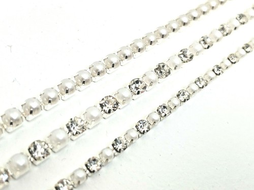 Diamante rhinestone pearl - diamante,